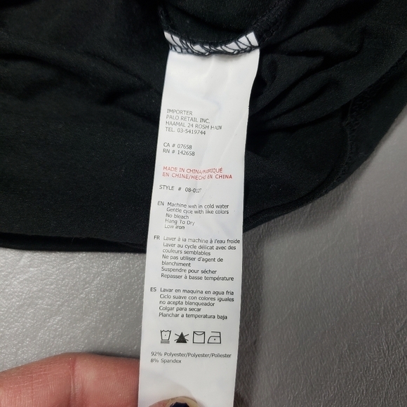 streetwear society black crop top with cutout women's size large - Picture 4 of 8